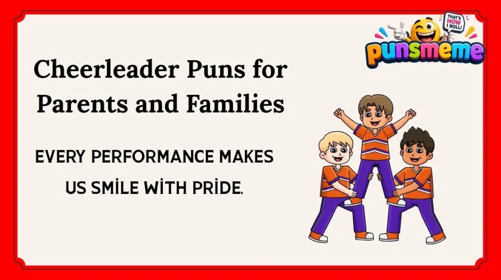Cheerleader Puns for Parents and Families