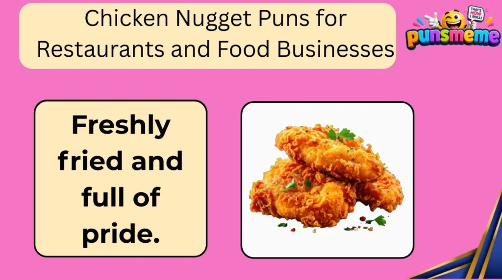 Chicken Nugget Puns for Restaurants and Food Businesses