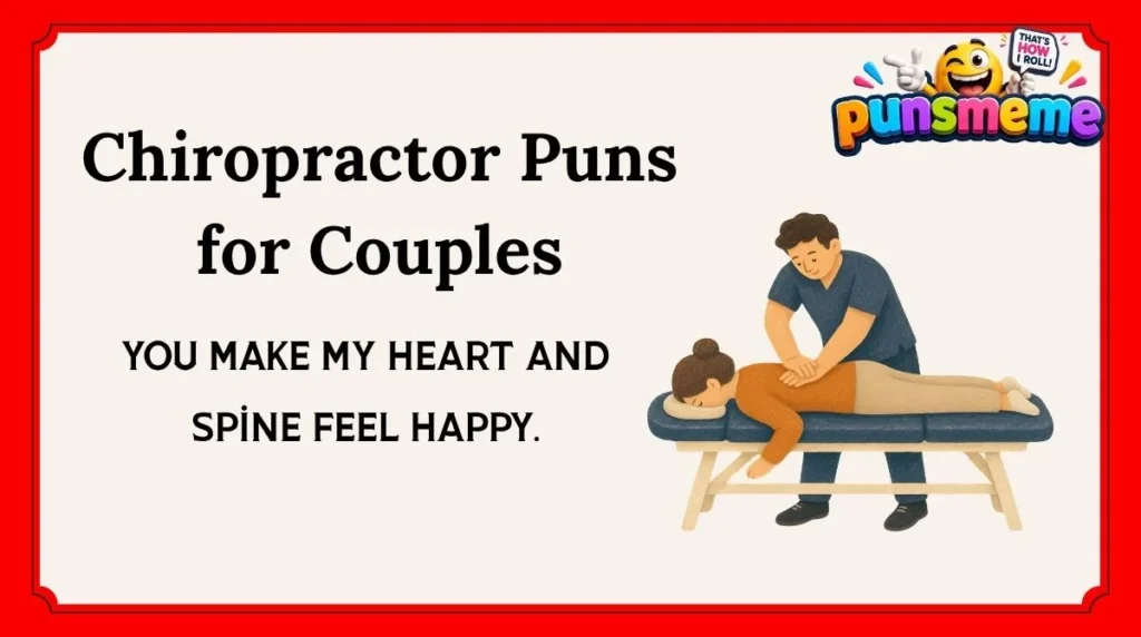 Chiropractor Puns for Couples