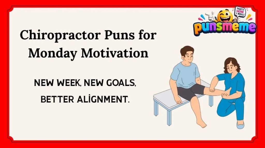 Chiropractor Puns for Monday Motivation