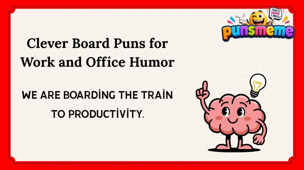 Clever Board Puns for Work and Office Humor