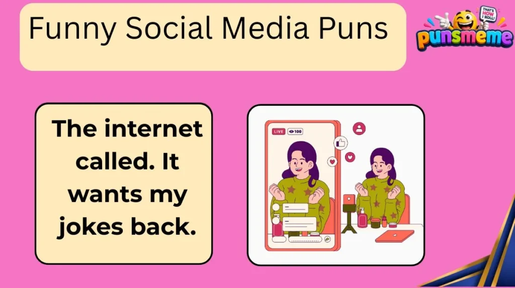 Funny Social Media Puns