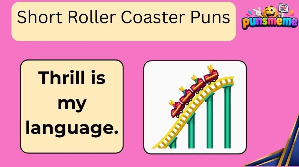 Short Roller Coaster Puns