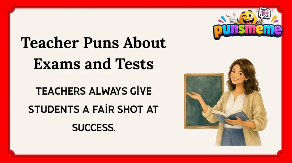 Teacher Puns About Exams and Tests
