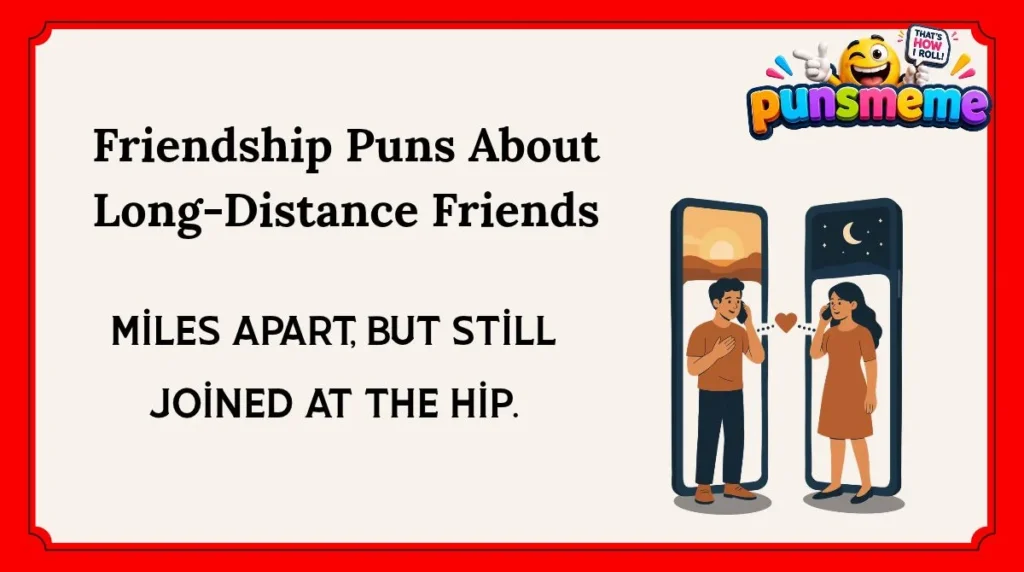 Friendship Puns About Long-Distance Friends