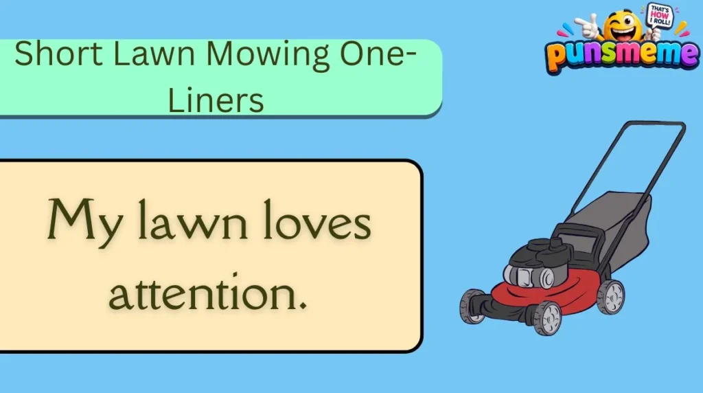 Short Lawn Mowing One-Liners