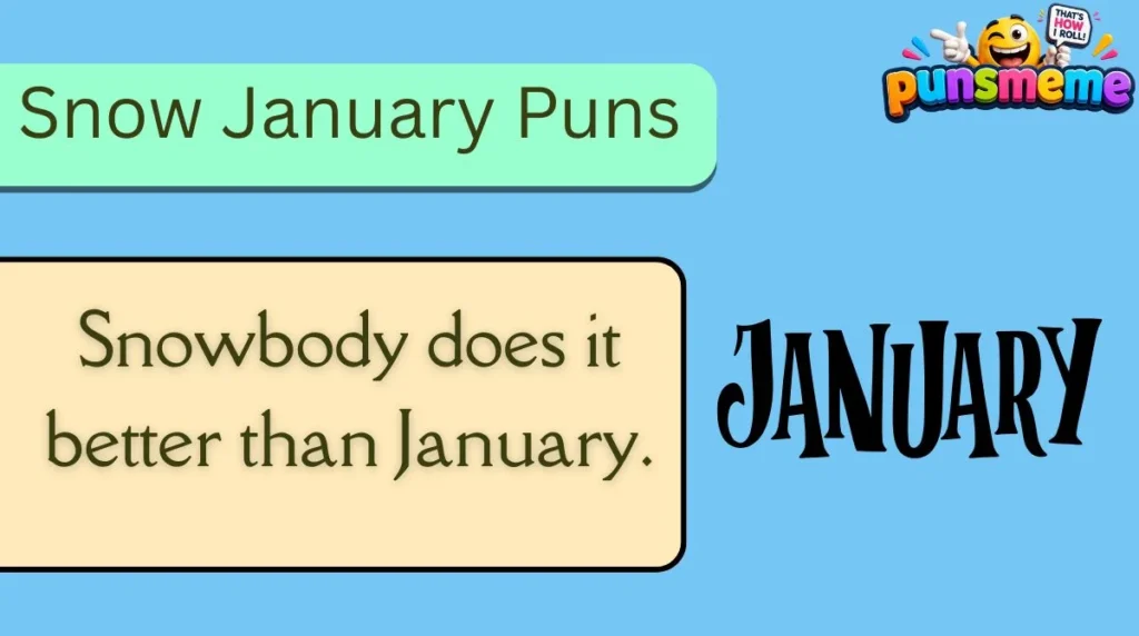 Snow January Puns