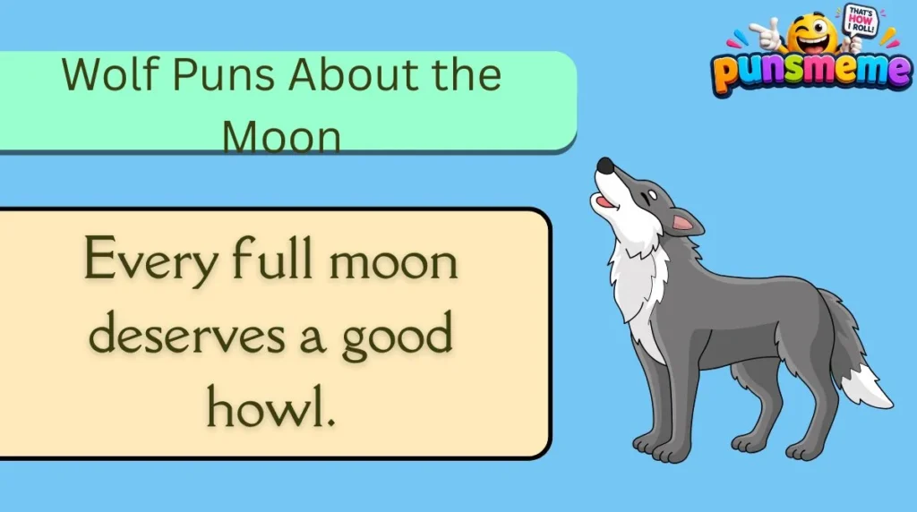 Wolf Puns About the Moon