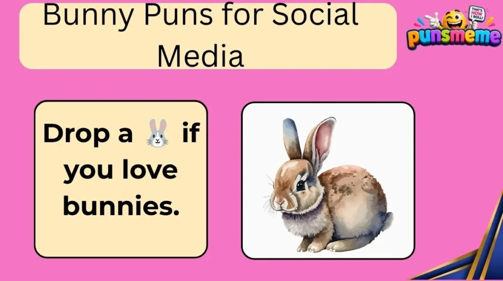 Bunny Puns for Social Media