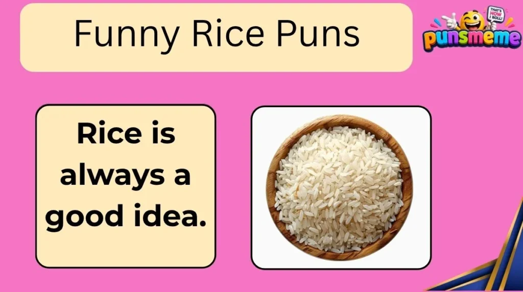 Funny Rice Puns