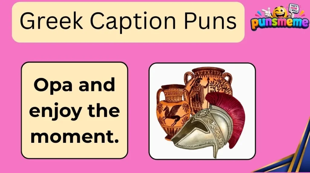 Greek Caption Puns
