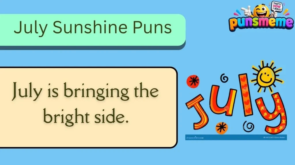 July Sunshine Puns