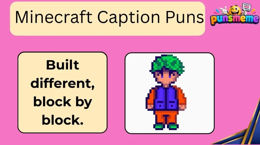 Minecraft Caption Puns