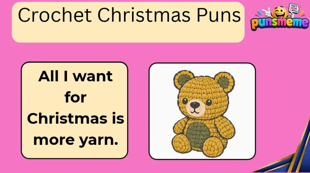 Crochet Christmas Puns
