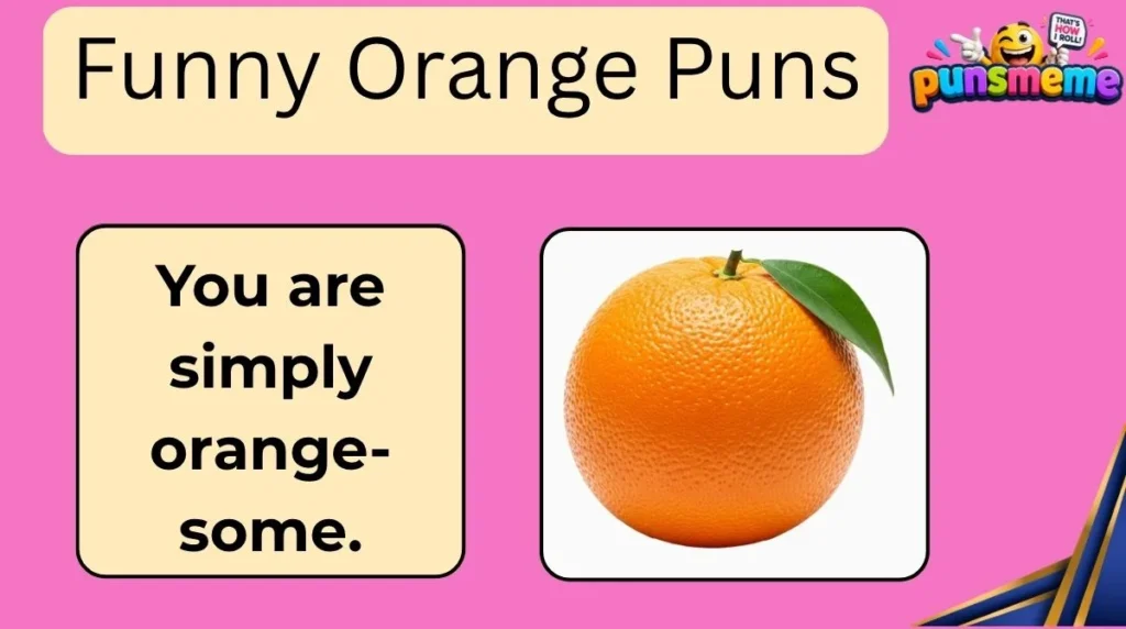 Funny Orange Puns