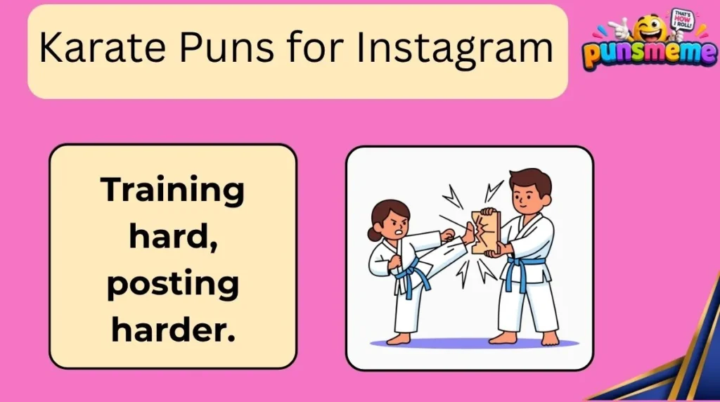 Karate Puns for Instagram