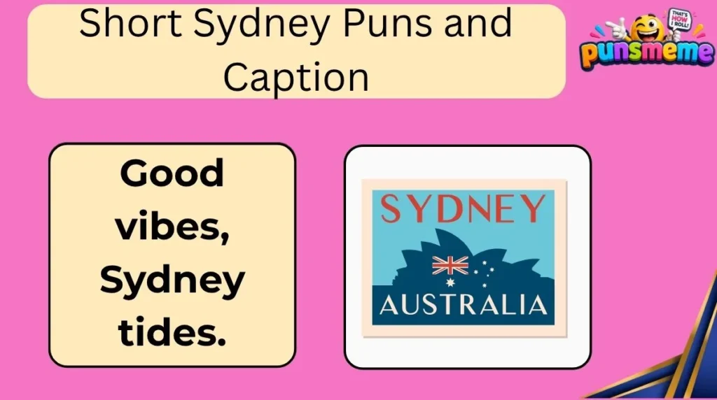 Short Sydney Puns and Captions
