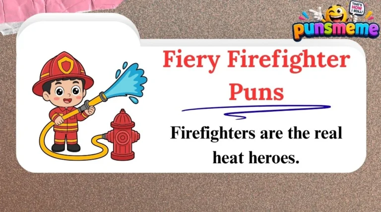 Fiery Firefighter Puns